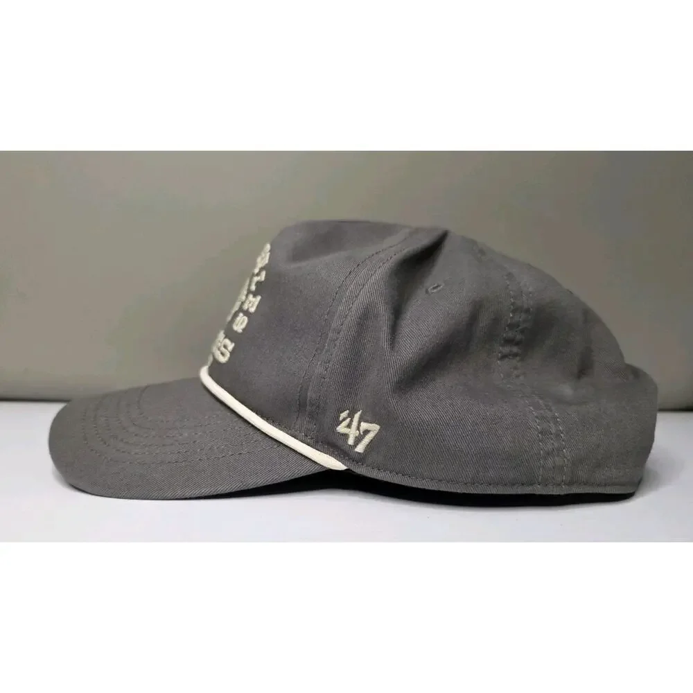 '47 Sacramento Kings Snapback Hat Gray White Golfer Trucker Rope NHL Cap